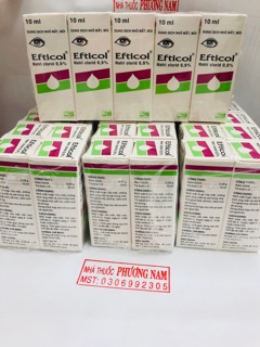 Dung dịch nhỏ mắt mũi EFTICOL (Nacl) 0,9%