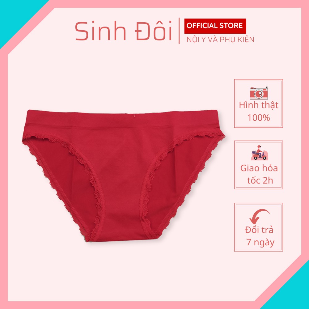 Quần lót nữ dệt kim màu trơn cao cấp lưng bản lớn phom nửa mông co giãn mềm mại thoáng mát size dưới 60kg