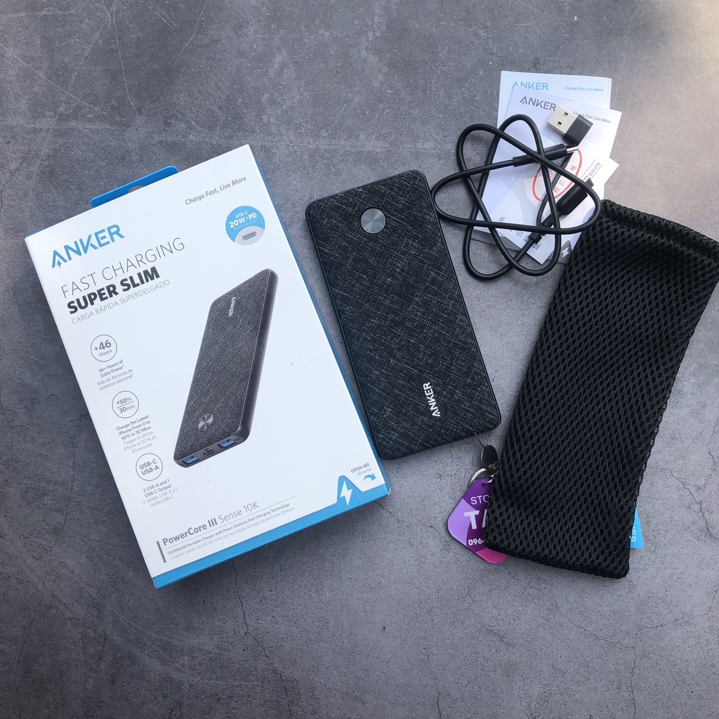 Sạc Dự Phòng ANKER PowerCore 3 Sense 10000mAh - A1248 (Bảo Hành 18T)