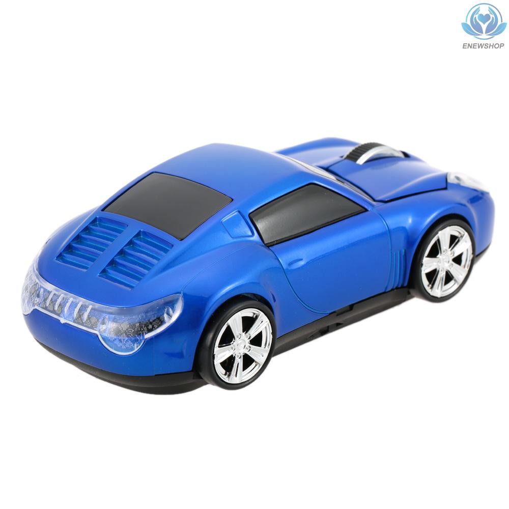 【enew】2.4GHz Wireless Racing Car Shaped Optical USB Mouse/Mice 3D 3 Buttons 1000 DPI/CPI for PC Laptop Desktop