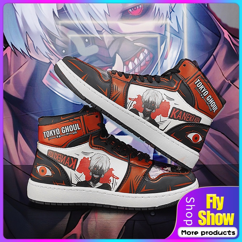 Dropshipping Giày Thể Thao Cổ Cao In Hình Anime Tokyo Ghoul Cho Nam Nữ