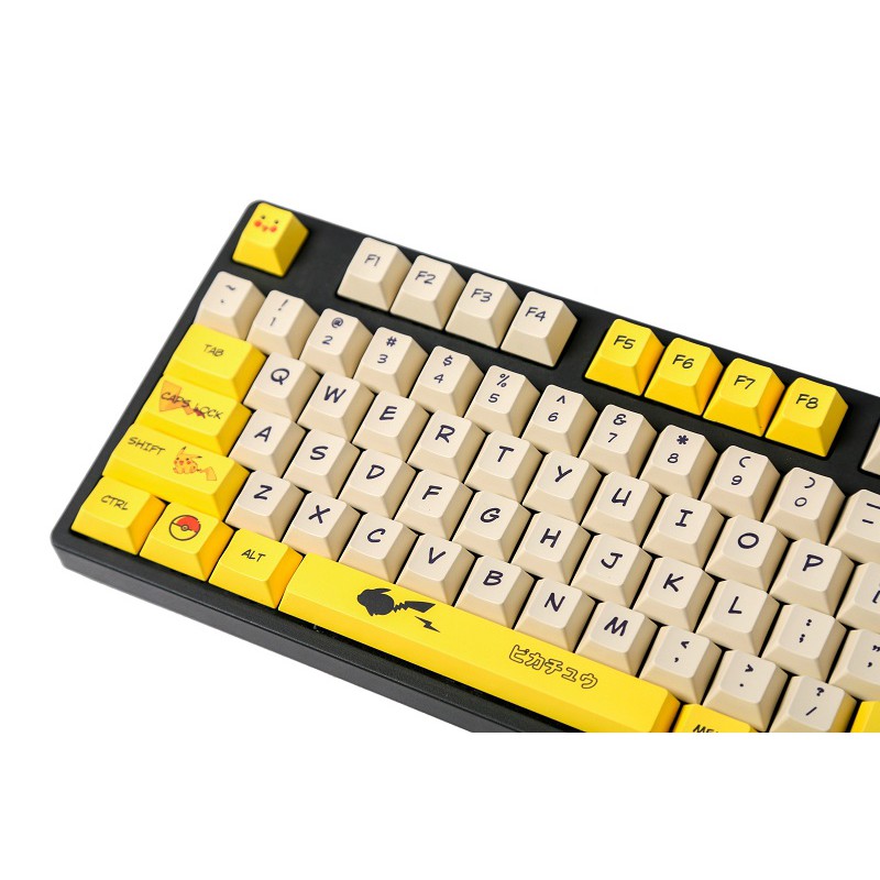 Bộ keycap Pikachu, Cherry Profile, thick PBT cho bàn phím cơ