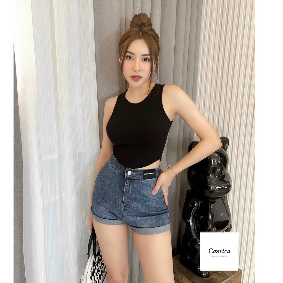 quần short jean,quần đùi bò cạp cao co dãn siêu tôn dáng,CONTICA | BigBuy360 - bigbuy360.vn