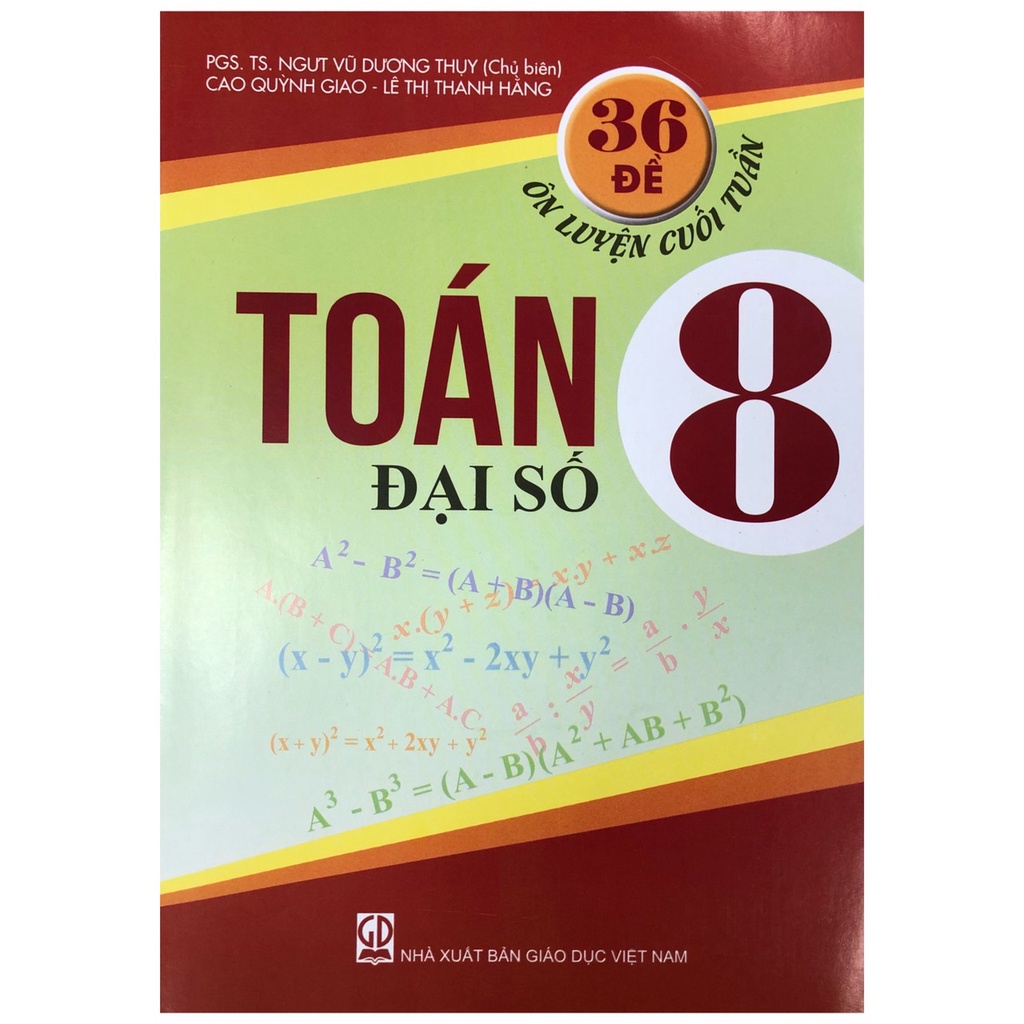 Sách - 36 đề ôn luyện cuối tuần Toán lớp 8 - Đại Số