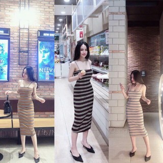 Đầm body 2 dây tôn dáng