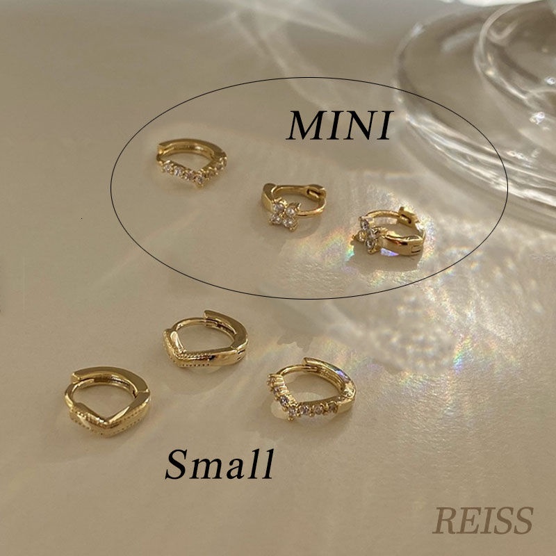 Đôi Khuyên Tai Mạ Vàng 14k Khảm Đá Zircon Long Lanh Sang Trọng