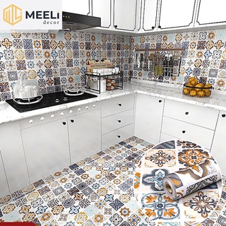 Decal dán sàn vệ sinh, nhà bếp, sẵn keo dễ dán, loại dày chống thấm nước, kt 3m x 60cm, ME21 - Meeli Decor