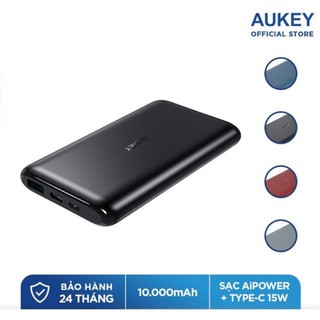 Pin dự phòng aukey pb-xn10 siêu mỏng 10.000mah _shop milo 2 chiếc
