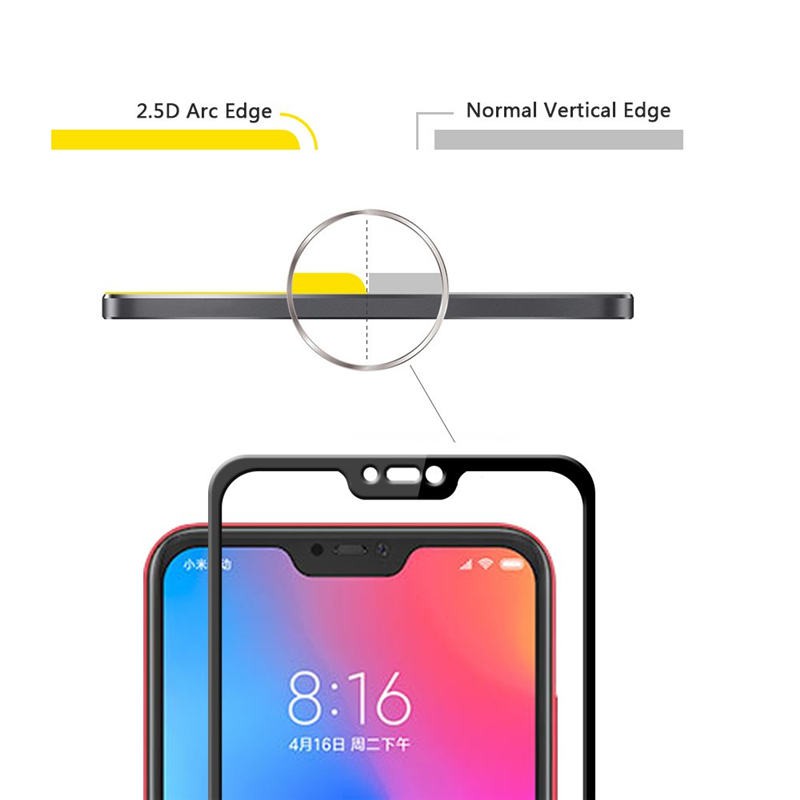 2 Kính Cường Lực Bảo Vệ Toàn Màn Hình Cho Xiaomi Mi A2 lite MiA2 A2lite