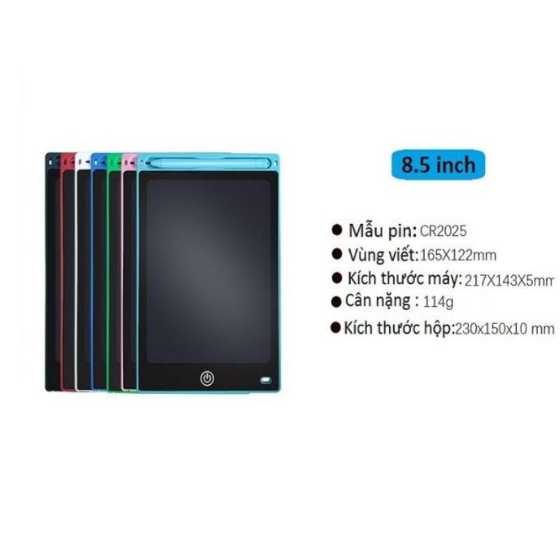 [Sale 45%] Bảng viết tự xóa bảng vẽ điện tử ĐA SẮC LCD thông minh