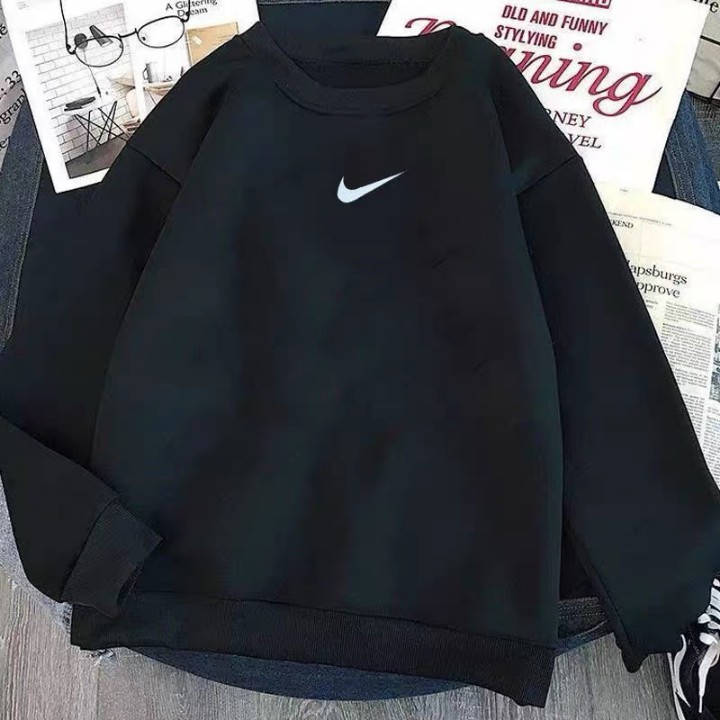 Áo Sweater nỉ bông from rộng Unisex nam nữ in LOGO N.J  K.E siêu basic RÔ STORE SW19 | BigBuy360 - bigbuy360.vn