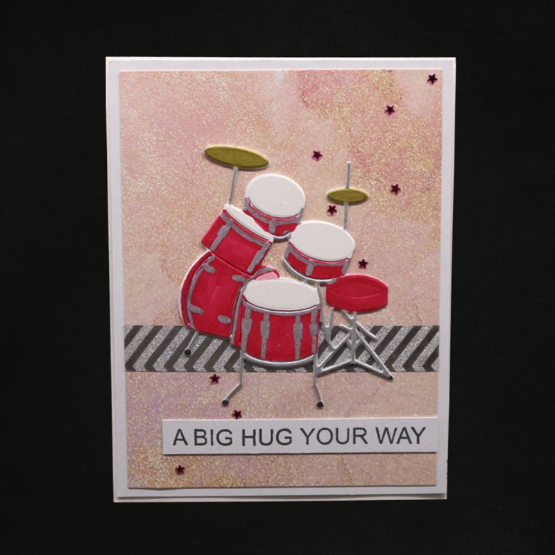 Khuôn Cắt Giấy Kim Loại Hình Trống