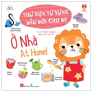 Sách thư viện từ vựng đầu đời cho bé - ở nhà - at home!