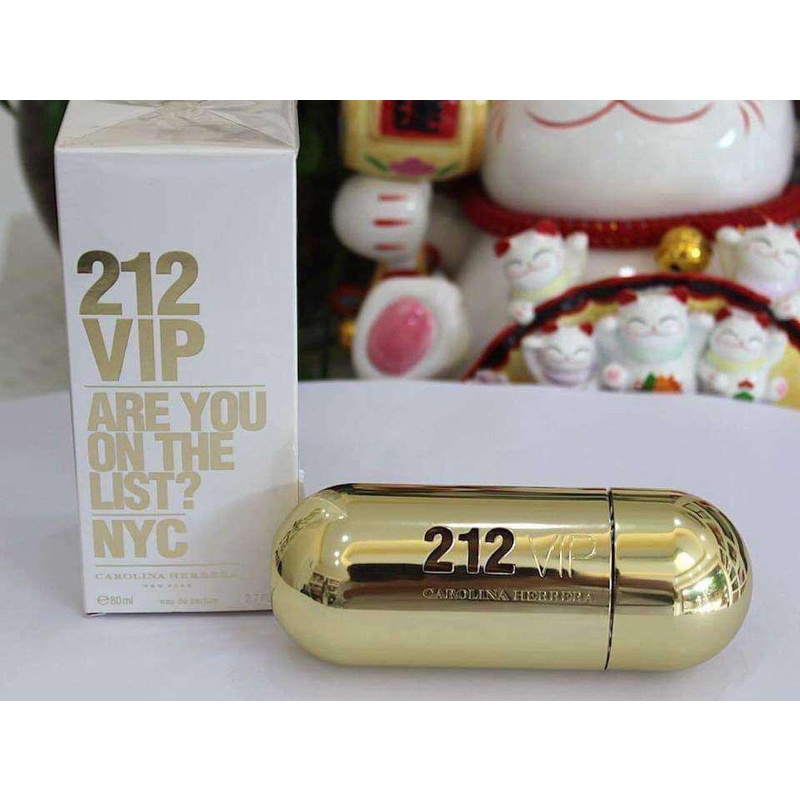 NƯỚC HOA 212 VIP 80ml CHO NỮ, nuoc hoa CAROLINA HERRERA CHAI MÀU VÀNG 212 VIP nước hoa nam nữ 212 VIP Rose