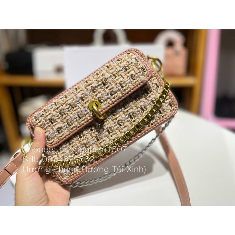 TÚI CỐP C 2 KHOÁ 2 DÂY ĐEO KHÔNG HỘP SIZE 20