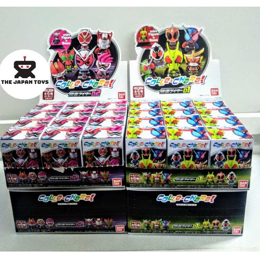 Mô hình Chibi Trưng bàn Kamen Rider  Collection Chara Chính hãng (Bandai)