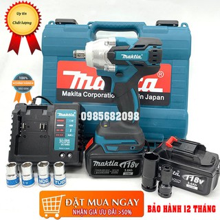 Máy siết bulong makita 118v- máy siết bulong động cơ từ tặng 6 phụ kiện