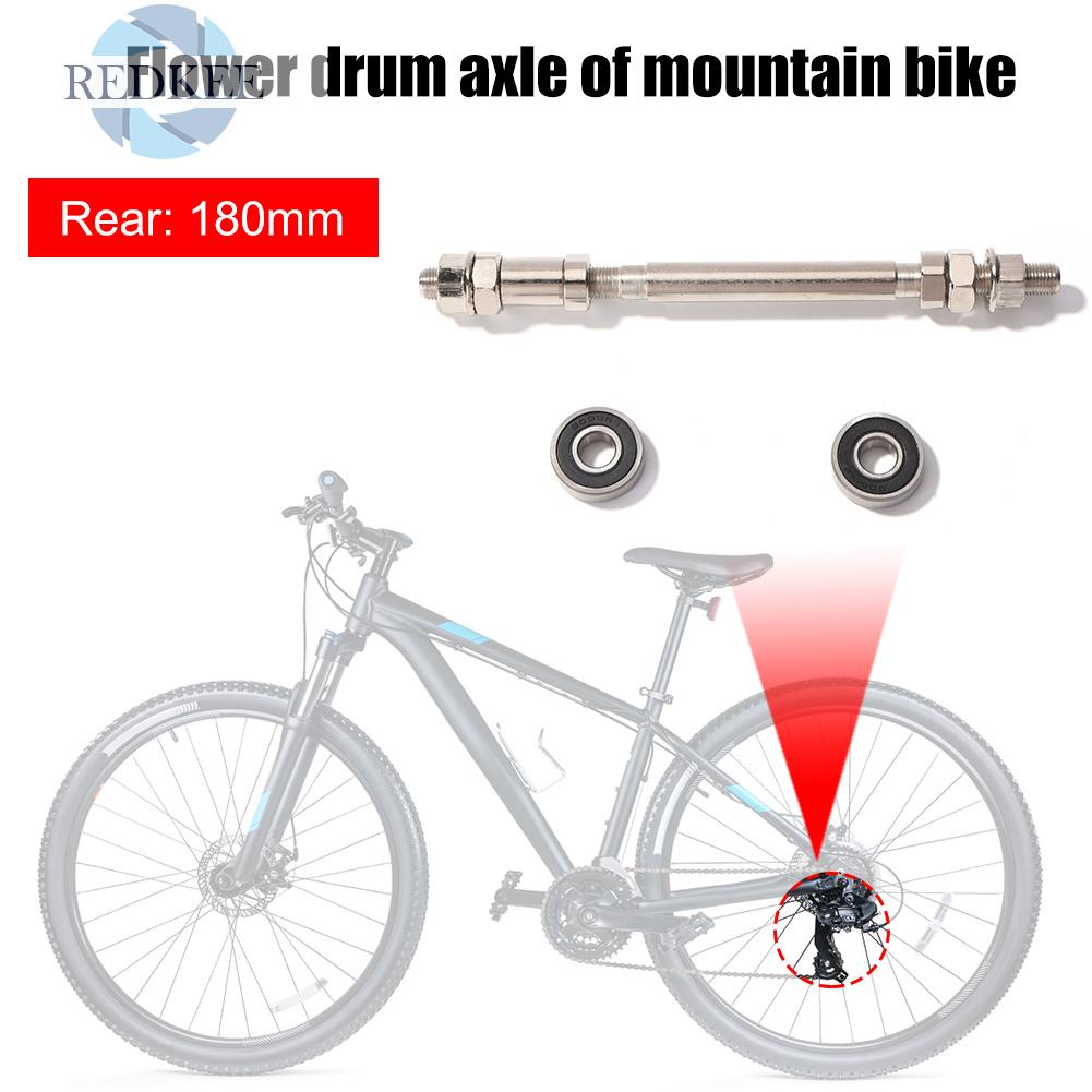 Trục bánh xe trước/ sau có 2 vòng bi tiện lợi dành cho xe đạp leo núi
