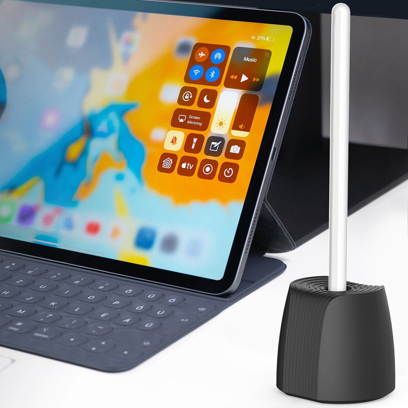 Đế Sạc Bút Cảm Ứng Chất Liệu Silicon Cho Apple Pencil 1 / 2