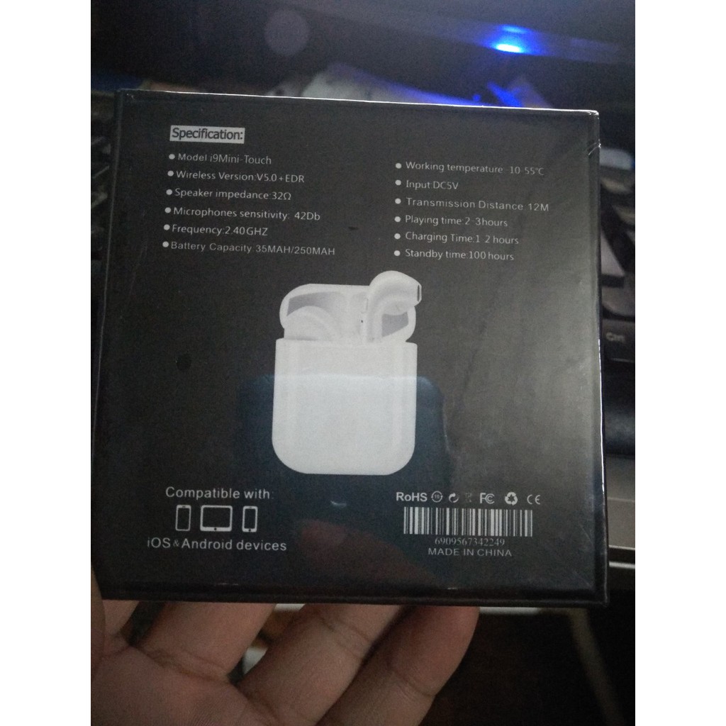 TAI NGHE I9 MINI TOUCH BCHINHS HÃNG