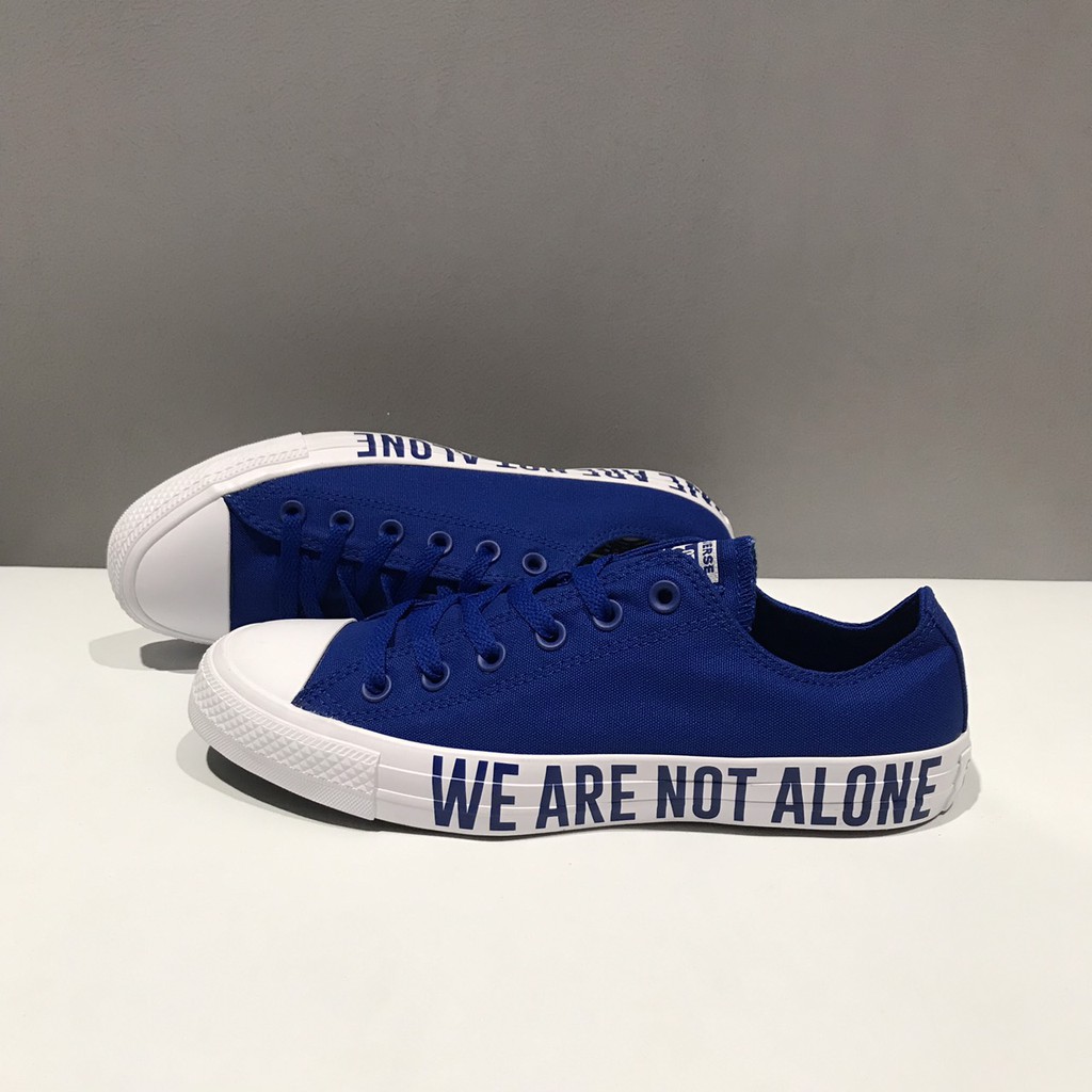 Giày Converse We Are Not Alone xanh navy cổ thấp