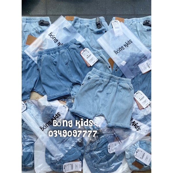 Quần Short Denim Bé Trai Chun Mềm ZR