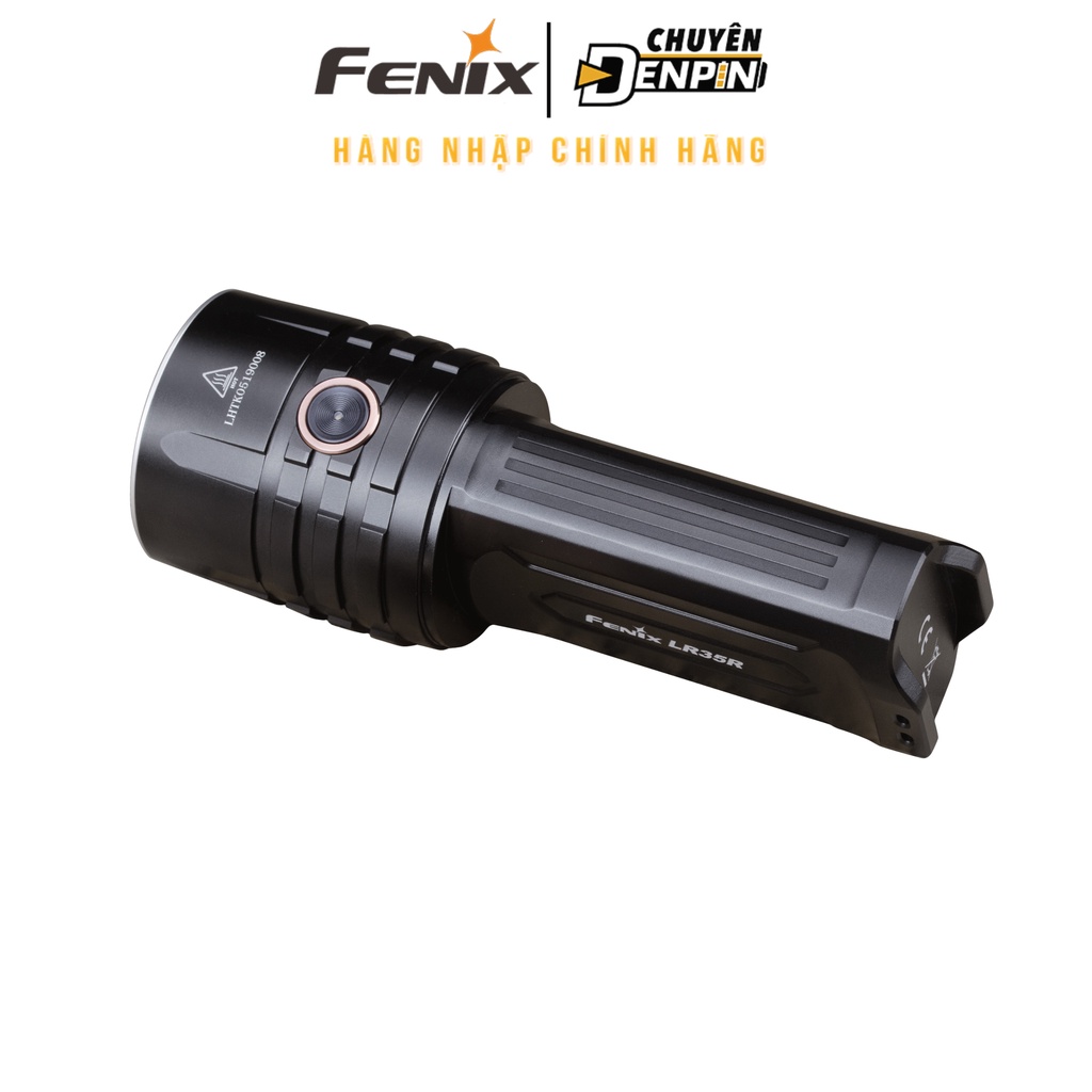 Đèn pin siêu sáng FENIX LR35R, công suất 10.000 Lumens, chiếu xa 500m,dùng 2 pin 21700 4000mAh, thích hợp cổng Type C.