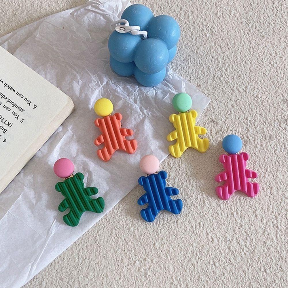 Kẹp Tóc Hình Gấu Màu Kẹo Phong Cách Hàn Quốc Thời Trang Cho Nữ