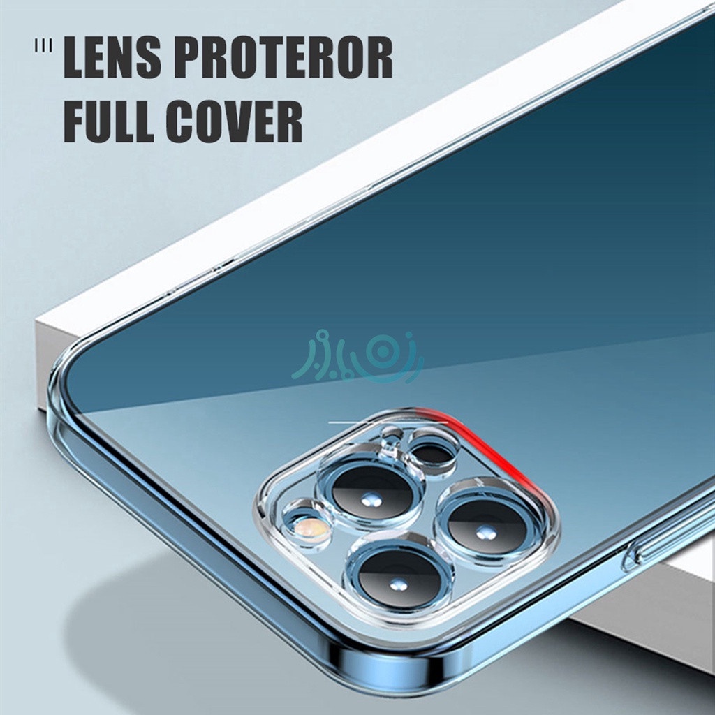 Ốp điện thoại kính cường lực chống sốc màu trong suốt HD cho Iphone13 11 12 13pro Max X XS MAX XR 12 Mini