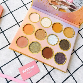 Bảng phấn mắt 12 màu cô gái HERORANGE tông cam đào xinh xắn Eyeshadow Palette