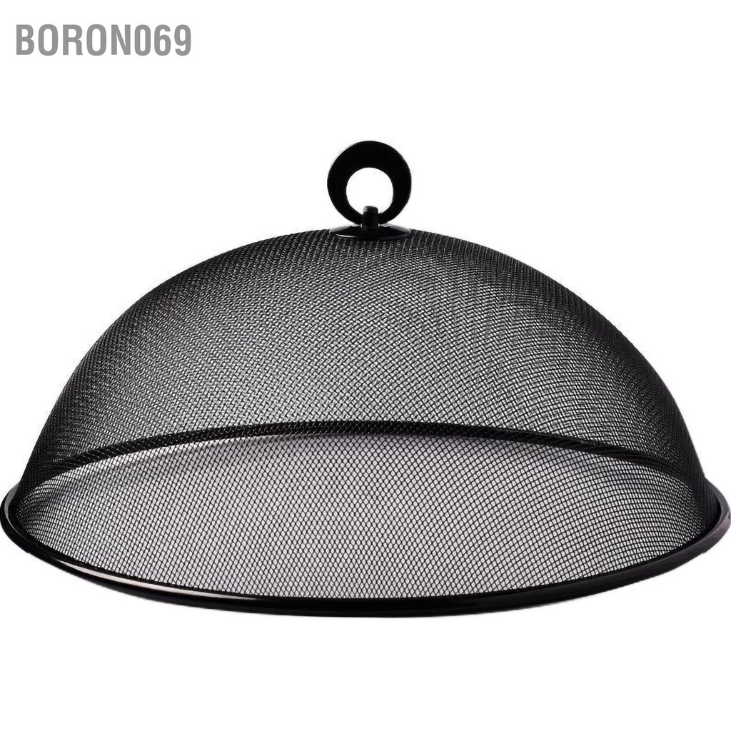 Nắp đậy thực phẩm Thiết kế lưới dày đặc Màn hình bằng sắt đơn giản có thể xoay 180 độ với tay cầm cho phòng ăn tại nhà Boron069