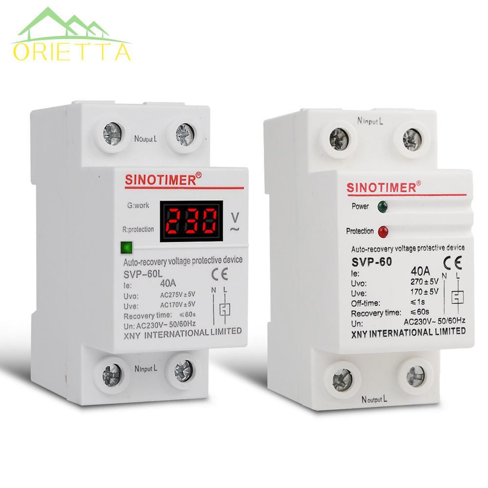 Rơle ngắt mạch bảo vệ quá áp 50/60Hz 40A tự thiết lập lại tiện dụng