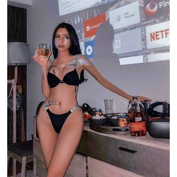 Set bộ lót vic dây đá xịn đủ màu