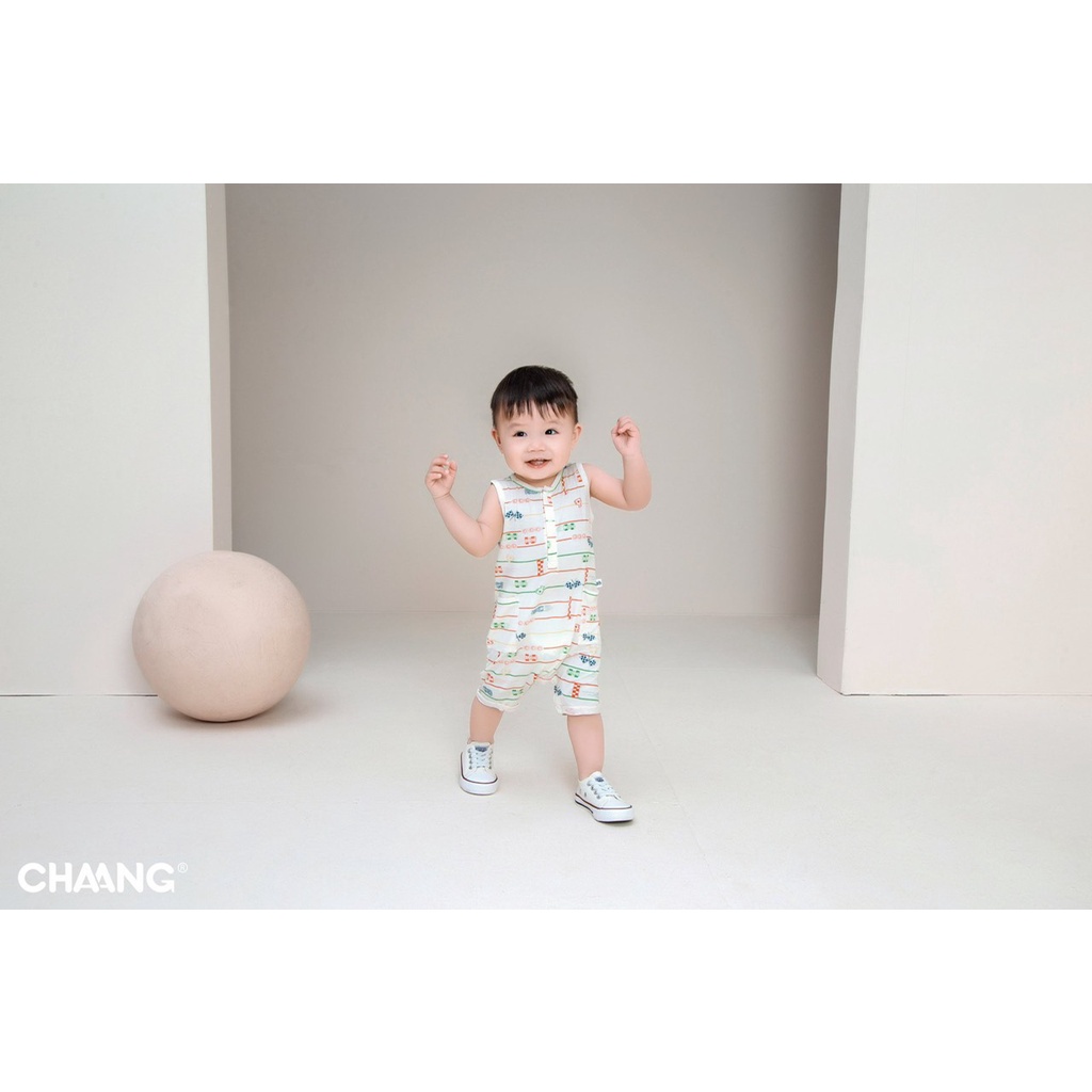 [CHÍNH HÃNG] Bộ Body ba lỗ cotton mềm mại họa tiết Chaang
