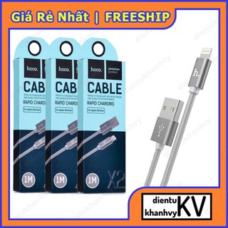Cáp sạc iPhone Lightning Hoco X2 1M chính hãng cho iPhone iPad hỗ trợ sạc nhanh