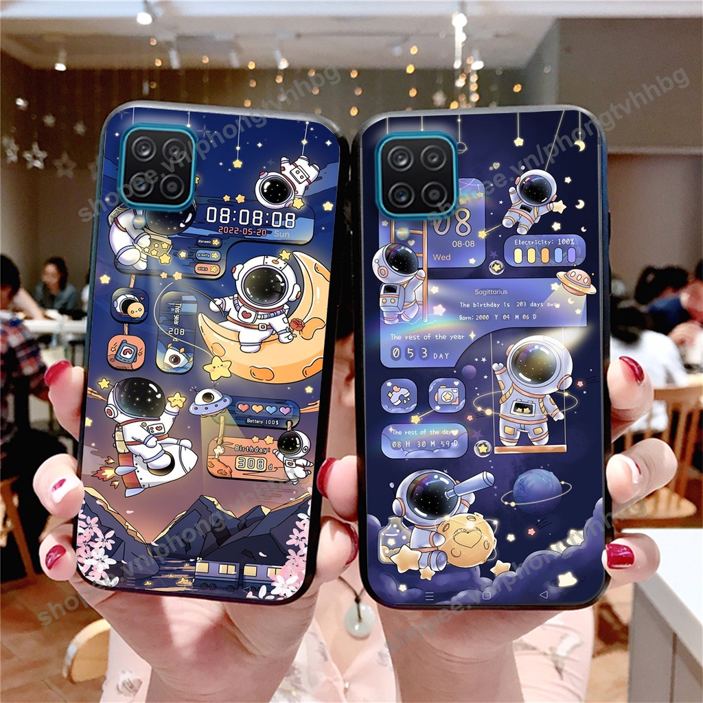 Ốp lưng Samsung A12 / M12 / A22 4G / A22 5G / M32 phi hành gia hoạt hình 3D cute giá rẻ