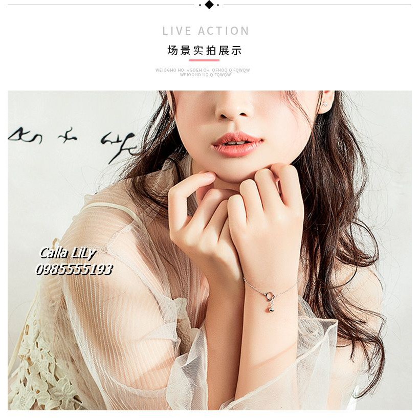 [FreeShip]Lắc Tay Bạc 925 Chuông Mèo Cực xinh Gía Rẻ