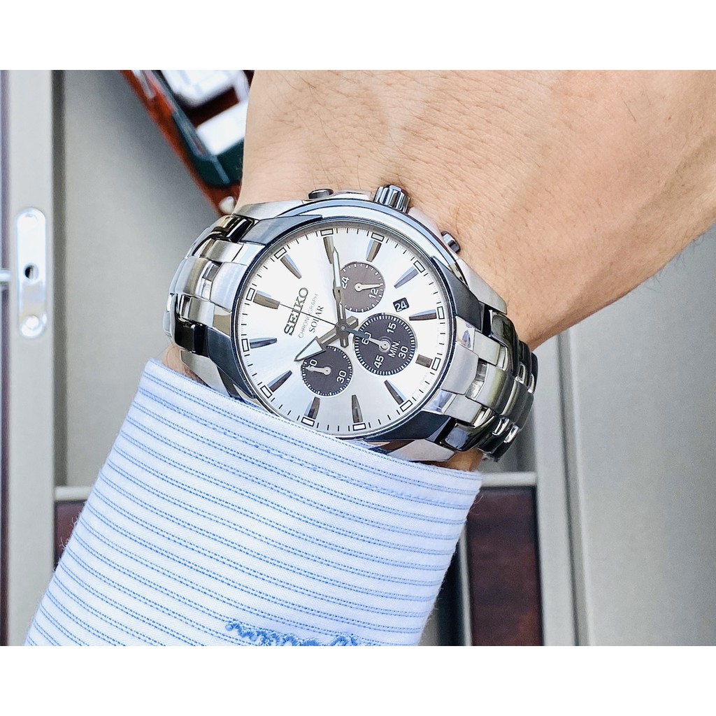 Đồng hồ nam Seiko Solar Chornograph SSC635P1 - Dòng máy độc đáo và cao cấp cùng kiểu dáng sang trọng
