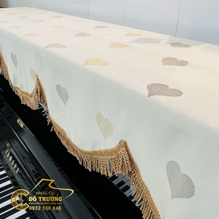 Khăn Phủ Đàn Piano mẫu tim