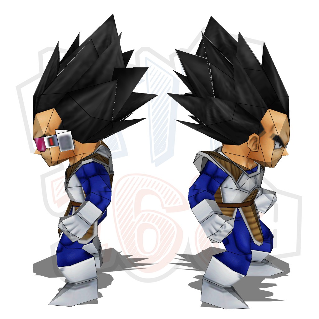 Mô hình giấy Anime Dragon Ball Chibi Vegeta