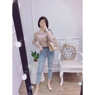 [ Hàng Hót ] Áo Dài Tay Lệch Vai Hót Hít (kèm ảnh thật)