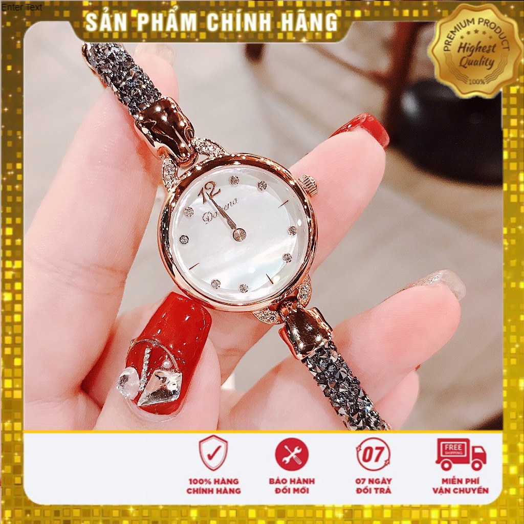 Đồng Hồ Davena Nữ 61539 Dây Lắc Tay 28mm Chính Hãng Rose Gold