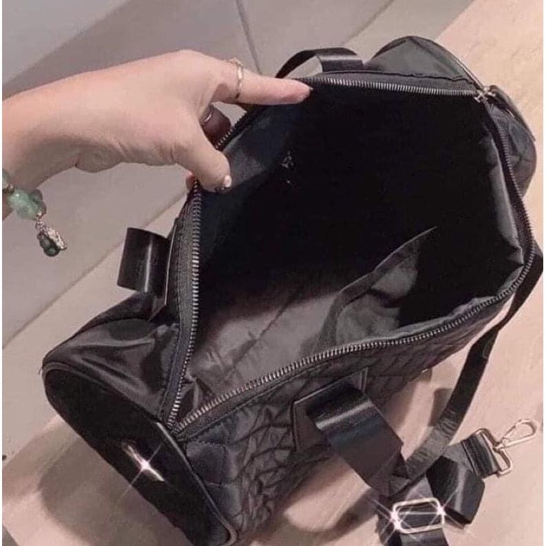 Túi trống du lịch trần trám thêu logo siêu đẹp