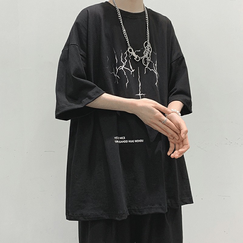 Áo thun tay lỡ nam nữ, áo phông unisex form rộng chất cotton mát mịn thấm hút mồ hôi in hình Hoạt Hình | BigBuy360 - bigbuy360.vn