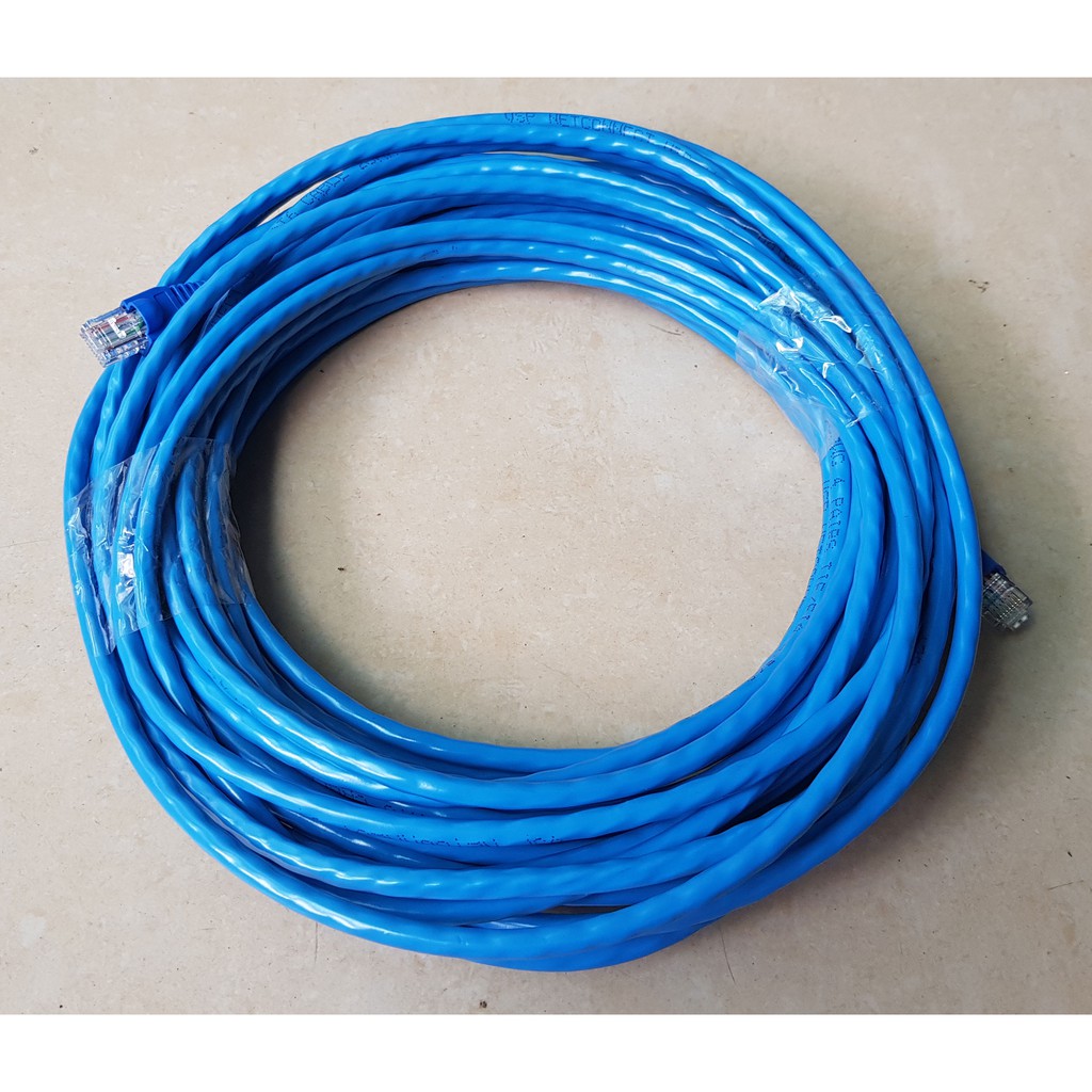 Dây Mạng Cat6 Bấm Sẵn 2 Đầu dài 10m 15m 20m 25m 30m 35m 40m 45m 50m  - Cáp mạng, cáp lan, cáp internet