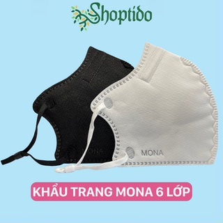 Khẩu trang 3d Mona Mask 6 lớp N99+ kháng khuẩn, chống bụi mịn, tiêu chuẩn FDA Mỹ NCC Shoptido
