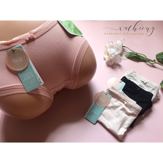 [CLIP TỰ QUAY] QUẦN LÓT COTTON SIÊU MỎNG THẤM HÚT TỐT 8818