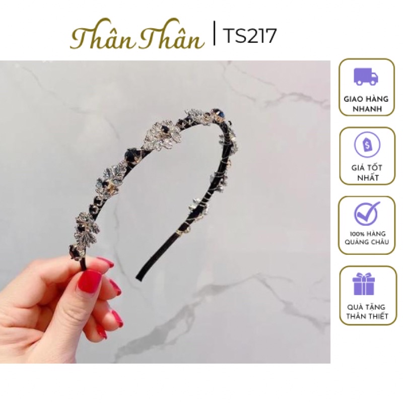 Bờm đính đá, băng đô cài tóc Hàn quốc