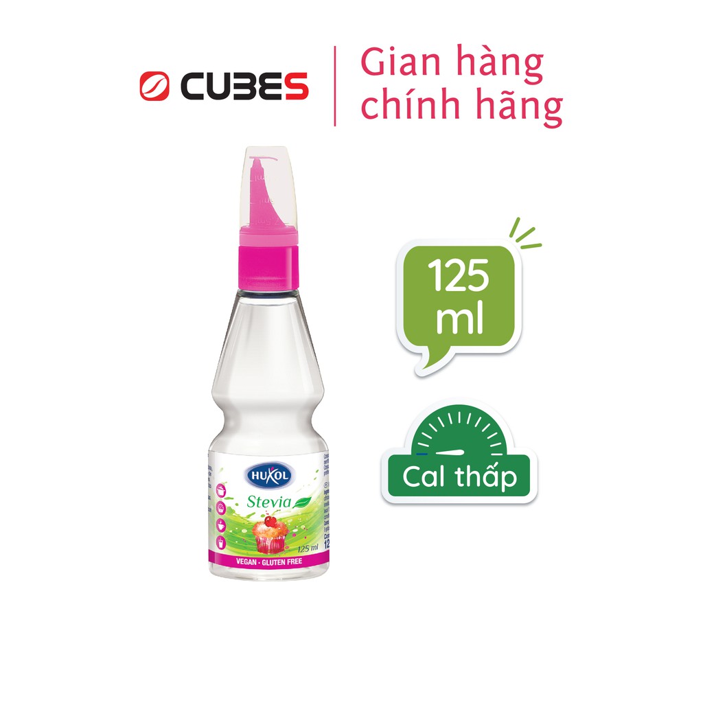 Đường Ăn Kiêng Huxol Cỏ Ngọt Stevia 125ml - Đường cỏ ngọt cho người giảm cân, tiểu đường, cao huyết áp