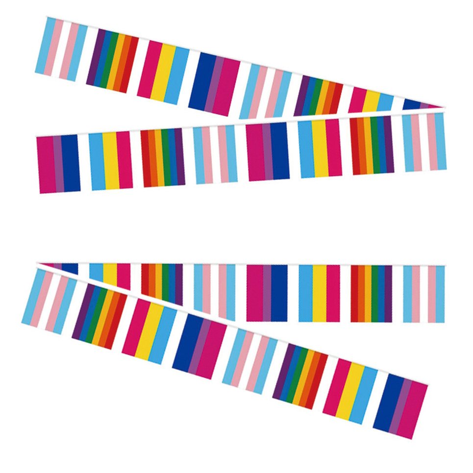 LGBTQ Flag String Vivid Color Printed Pride Flag Bisexual Gay Pansexual